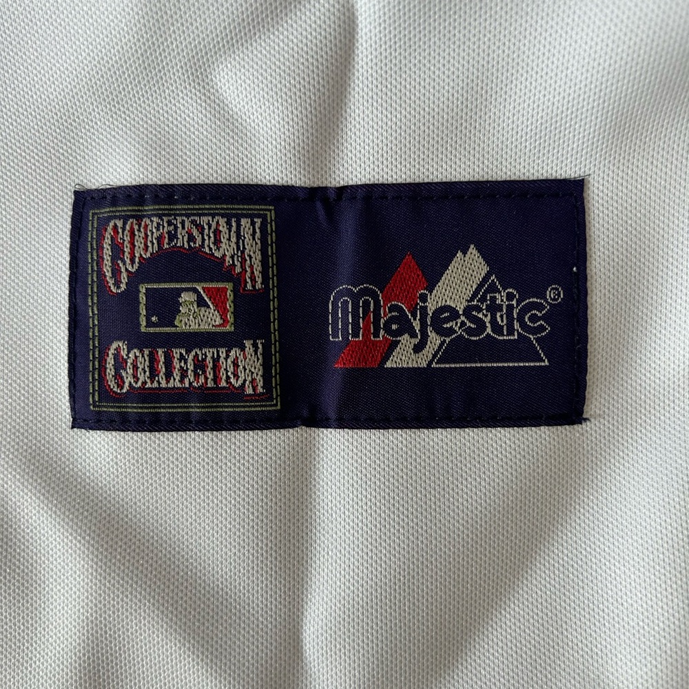 Majestic Authentic Cooperstown Collection 70’s Atlanta Braves Jersey Men’s Sz M - Picture 4 of 4